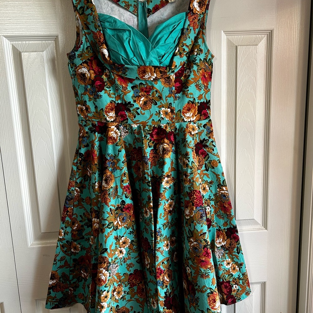 Lindy Bop UK 14 fit and flair Ophelia dress - Picture 1 of 4